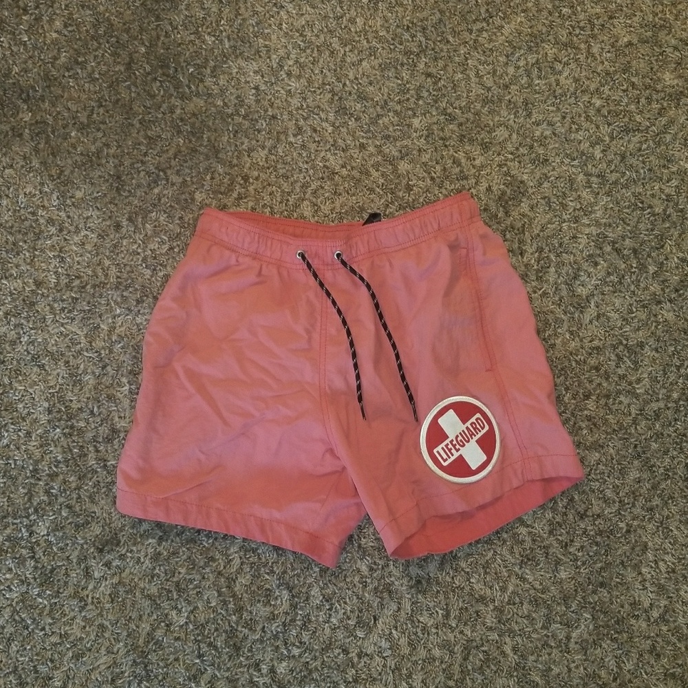 Pink H&M Lifeguard Shorts